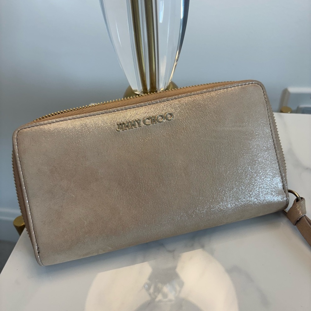 Jimmy Choo Gold Wallet Classic Design